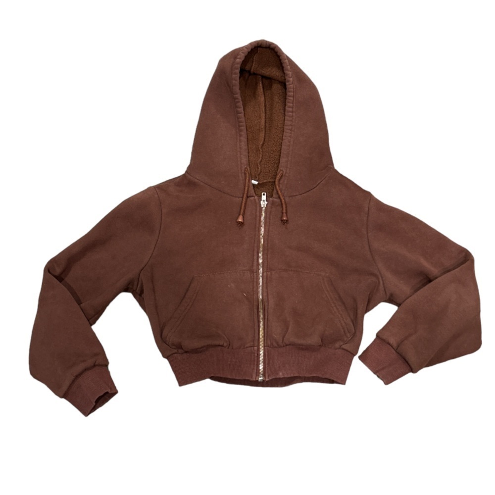 SHEIN Crop Top Zip Up Jacket - Picture 5 of 11